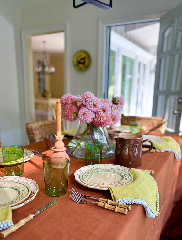 Autumn Tablescape Inspiration: Terra Cotta, Peony, and Butter Yellow