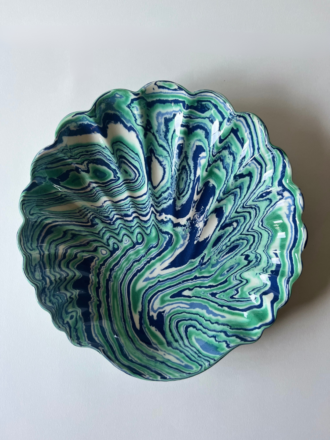 Terre Mêlée Medium Shell in Cobalt & Teal